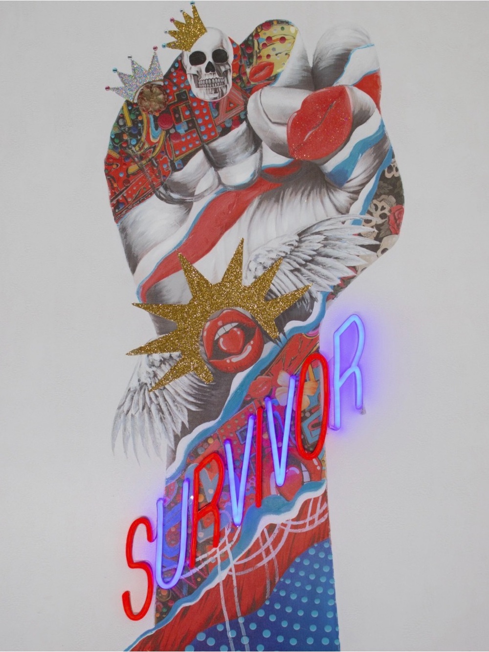 SURVIVOR LED NEON WALL ART | HAND-FINISHED LUXURY POP ART